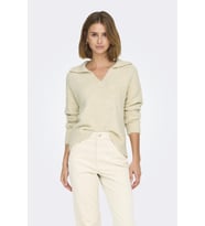 ONLMAGGIE LIFE LS SPLIT NECK CC KNT (Beyaz)