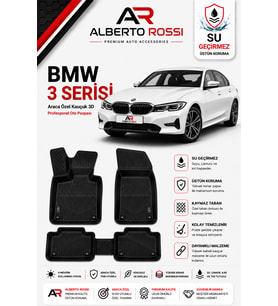 BMW 3 SERİSİ E36 1990 - 2000 Araca Özel Kauçuk 3D Profesyonel Oto Paspası