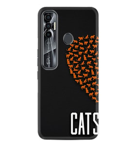 Tecno Spark 6 6 Go 8C 8 Pro 7 7 Spark 9 Pro Kılıf Desemli Silikon Cats 1792