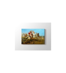 DBSanatevi Adolf Schreyer - Arab Warriors Tablo 60 X 80 Cm