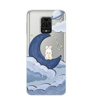 Redmi Note 9 Pro/Note 9S Uyumlu Sevimli Ayıcık Desenli Şeffaf Telefon Kılıfı