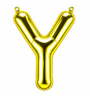 Y Harfi Folyo Balon Altın Rengi (100 cm)