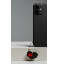 Miyuki Boncuk El Yapımı Kalp Telefon Çarmı - Charm 1