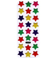 Sticker Kabartmalı Sticker Defter Planlayıcı Etiket (cb392) 16x7 cm- Renkli Yıldız