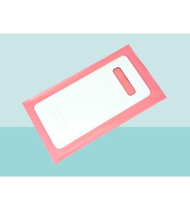Tkgz - Samsung Galaxy S10 Arka Kapak Batarya Kapağı - BEYAZ