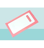 Tkgz - Samsung Galaxy S10 Arka Kapak Batarya Kapağı - BEYAZ