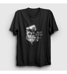 Presmono Unisex Siyah Captain Bring Me The Horizon T-Shirt 20763tt