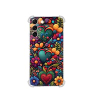 PrintiFy Samsung Galaxy S22 Plus ile Uyumlu Düşlerin Dansı Serisi Çiçeklerin Dansı Tasarımlı Uv Baskılı Köşe Korumalı Antişok Kılıf