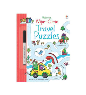 Wipe-Clean Travel Puzzles Usborne Publishing