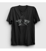 Presmono Unisex Siyah Real V2 Rapper NF T-Shirt 305010tt