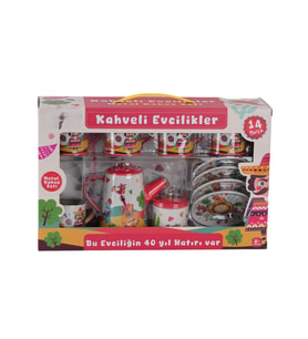 Nessiworld ATF-996-7A-10A 14 PARÇA DESENLİ METAL ÇAY SET