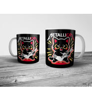 Pixxa Metallica Metalci Kedi Kupa Bardak Model 1
