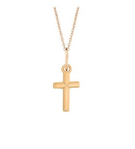 Rose Altın Mini Boy Cross Kolye