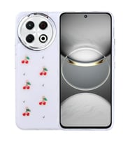 Coverzone Tecno Spark 30 Pro ile uyumlu K?l?f Airbag K�?eli 2mm Kamera �?k?nt? Korumal? Simli ?effaf Bask?l? Z-Kutup Kapak Kiraz