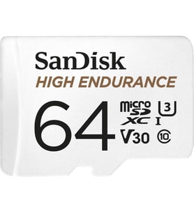 Sandisk High Endurance Microsdxc Hafıza Kartı 64 Gb + Adaptör (Dash Camları Ve Özel Güvenlik Kameral (Çok Renkli)