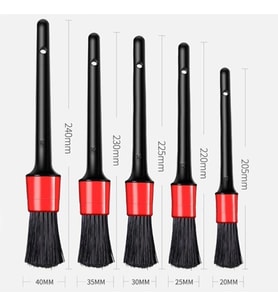 Detail Dash Brush Araç Dip Köşe Temizlik 5'li Fırça Seti İç ve Dış Temizleme Fırçaları
