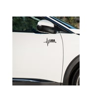 Lada 110 kapı ayna altı için LADA yazılı 2 adet sticker - atatürk sticker hediyeli