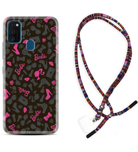 Samsung M21 M22 M23 M30 M31S M32 Kılıf Boyun Asklı Rasta Silikon Barbie and Shoes 1413