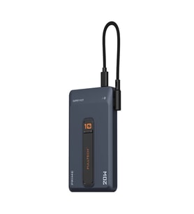 10000mAh 20W Hızlı Şarj Kablosuz Magsafe Powerbank Type-C Kablolu/Girişli Standlı - Siyah