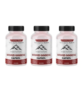 Ümmü Sina Kırmızı Ginseng Kapsül 15li - 3 Kutu