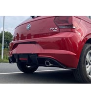 Çmk Volkswagen Polo 2018+ Mk6 Çift Egzoz Difüzör Piano Black