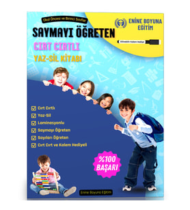Saymayı Öğreten Cırt Cırtlı YAZ-SİL Kitabı