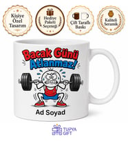 Squat Temalı Komik Spor Baskılı Kupa Bardak Fitness Hediye