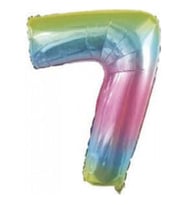 Benim Marifetlerim 7 Rakamı Rengarenk Folyo Balon 16 inch 40 cm