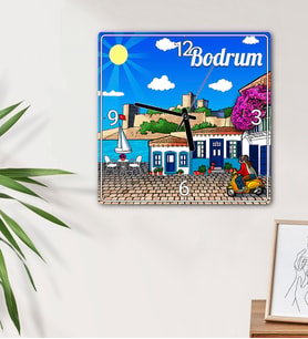 Bodrum Tasarımlı Duvar Saati