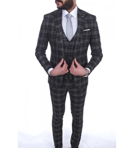 Jan Carlucci Slimfit Yelekli Drop 6 Takım