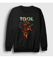 Presmono Unisex Siyah Poster Tool Sweatshirt 178390tt