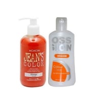 Jeans Color Saç Boyası Turuncu 250 ml Ve Ossion Saç Boya Temizleyicisi 200 ml 869900100972425