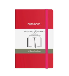 VICTORIA'S JOURNALS NOTE BENE 9242 CLASSIC NOTEBOOK SERT KAPAK 9x14cm 70gr.400 SYF. ÇİZGİLİ DEFTER F