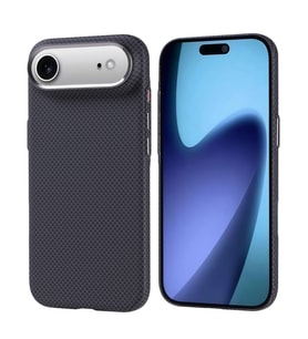 iPhone 17 Air Karbon Fiber Desenli ve Magsafe Şarj Özellikli Ultra Slim Phantom Premium Sert PC Kapak