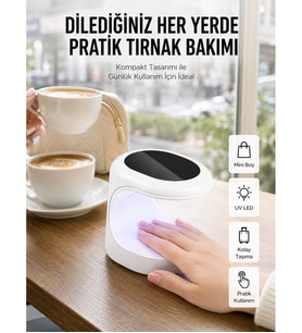 Kalıcı Oje Kurutucu UV Led Teknolojisi Taşınabilir Mini Tırnak Kurutucu