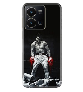 Vivo Y35 Kılıf Resimli Desenli Baskılı Silikon Muhammed Ali 1369