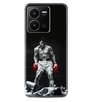 Vivo Y35 Kılıf Resimli Desenli Baskılı Silikon Muhammed Ali 1369