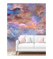 Dreamwall Mermer Desenli Silinebilir Sağlık Dostu Tekstil Duvar Kağıdı (Çok Renkli)
