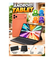 Android Tablet Seti – Bluetooth Klavye, Kılıf, Stylus Kalem ve Ekran Koruyucu Dahil