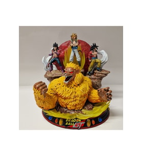 Dragon Ball GT Figür Dragon Ball Goku ve Vegeta SSJ4 Gogeta Obje 30CM Dev Boy