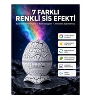 Mey İthalat® Bluetooth Hoparlör Özellikli 7 Renkli Gece Aydınlatması