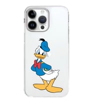 Apple iPhone 14 Pro Uyumlu Kapak Donald Duck Tasarımlı Şeffaf Silikon Kılıf