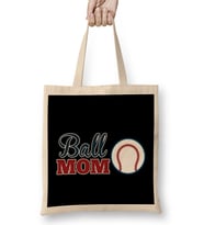 Ball Mom Cute Baseball Softball Mom Bez Çanta Uzun Saplı