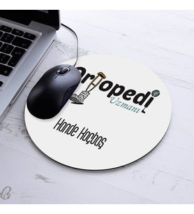 İsimli Ortopedi Uzmanı Temalı Yuvarlak Mousepad