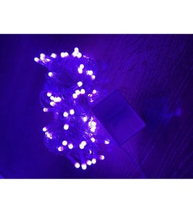 10 M 100 Led Damla Uçlu Pembe Işık Şeffaf Kablo Mz-17-9
