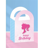 Pembe Kız Temalı Mini Çanta 12x7 cm 8'li Paket