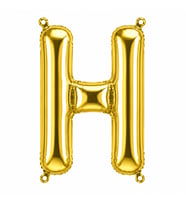H Harfi Folyo Balon Altın Rengi (36 cm)