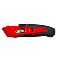 VIP-TEC VT875142 Profesyonel 3 Kademeli Güvenikli Maket Bıçağı (Kırmızı)