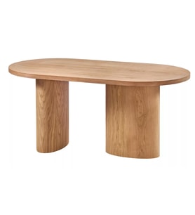180 LİK MEŞE ELİPS OVAL MASA