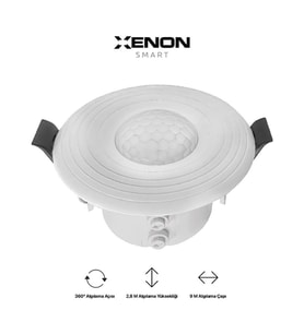 Xenon Smart PIR Hareket Sensörü (Beyaz - Beyaz)